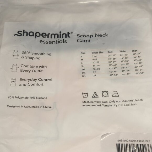 Shapermint Essentials All Day Every Day Scoop Neck Cami - NWT Size L - Picture 5 of 6